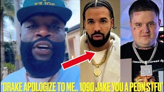 Rick Ross PRESSES DRAKE To APOLOGIZE \& VIOLATES 1090 Jake For Threatening To EXPOSE HIM