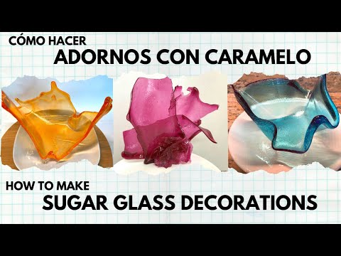 Cómo hacer ADORNOS con CARAMELO- Aprende a hacer DECORACIONES de caramelo!