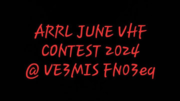 ARRL JUNE VHF 2024 @ VE3MIS FN03EQ