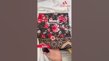 Khaadi (Leftover) –Wool Digital Printed Shawls www.mydrobe.pk #mydrobe #fashion #shortvideo