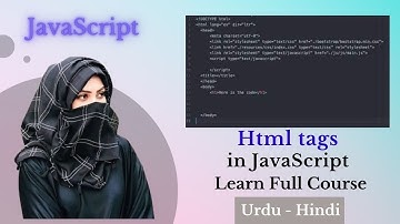How to use Html tags in JavaScript -Tutorial in hindi-urdu