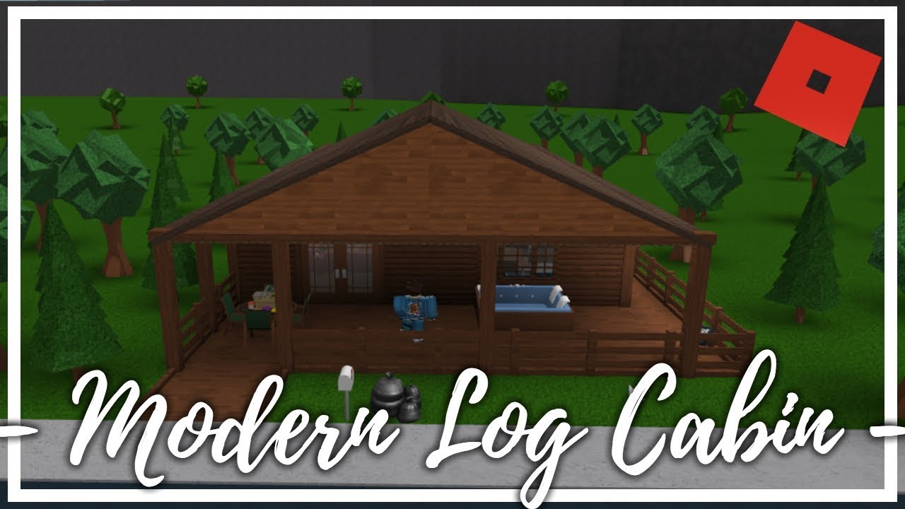 Roblox Welcome To Bloxburg Modern Log Cabin 57k Youtube
