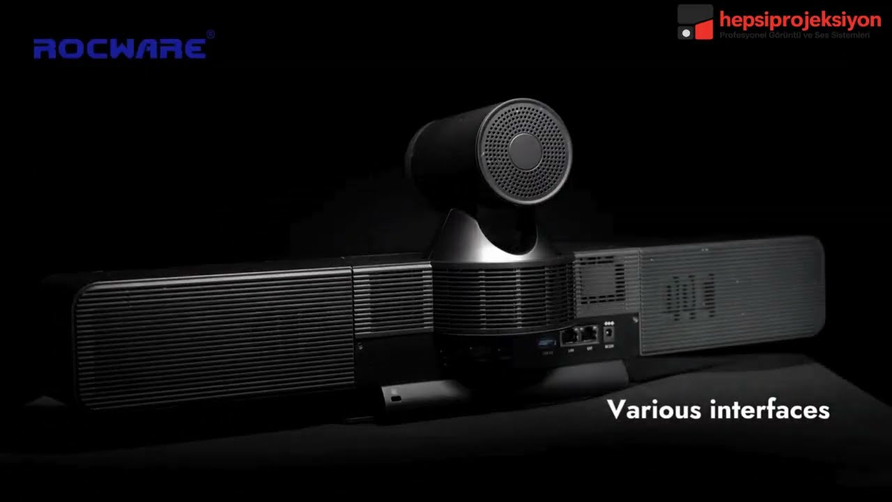 Rocware RB20 Dual Lens 4K | All-in-One Video Konferans Video Bar