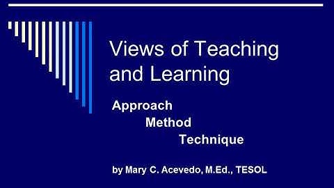 الفرق بين approach,  methods  , technique