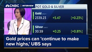 Gold prices can 'continue to make new highs,' UBS says