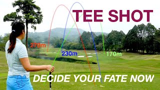 Tee Shot - Emotionally most invested shot - Find the fairway first - Golf with Michele Low