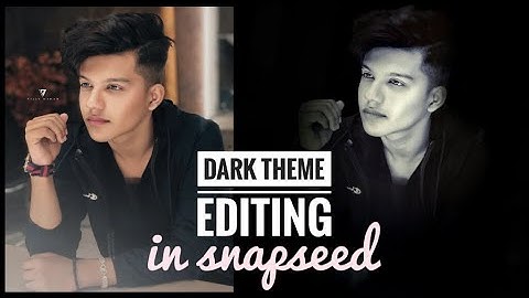 how to edit dark mode in snapseed/dark theme/snapseed editing/official edits/edit like pro photoshop