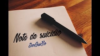 NOTA DE SUICIDIO | DarGuiBo - LETRA
