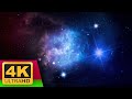 Space journey (Soothing white noise of jet engines) Cosmos 4k - no ads in the middle