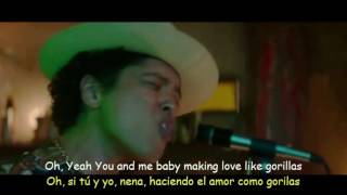 Bruno Mars - Gorilla (Lyrics & Sub Español) Official Video chords