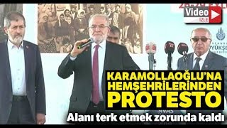 Hemşehrileri Karamollaoğlu'nu Protesto Etti