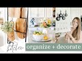 ORGANIZE + DECORATE MY KITCHEN | KITCHEN ORGANIZE WITH ME | KITCHEN DECORATING IDEAS | HOME EDIT