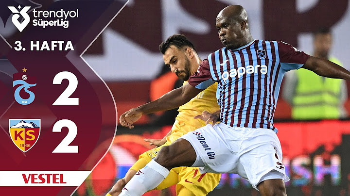 Vestel | Trabzonspor (2-2) Kayserispor - Highlights/Özet | Trendyol Süper Lig - 2024/25