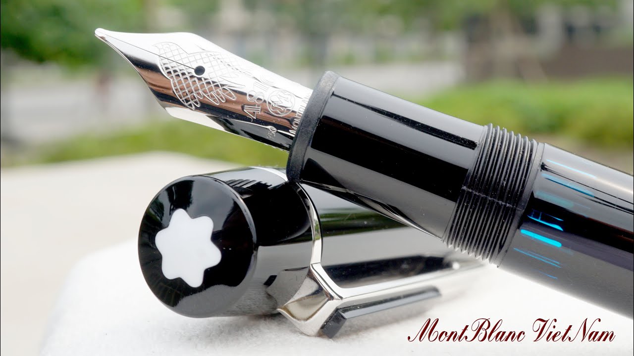 128T-5-8 MONTBLANC SIR GEORG SOLTI 4810 18K 750 ブラック×シルバー