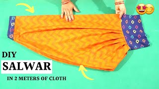 Salwar Cutting And Stitching In 2 meters | English