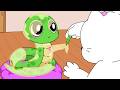 Mizu Helps a Snake During Shedding | ASMR Animation | Life in Shirakawa