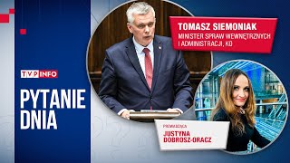 Tomasz Siemoniak: sytuacja na granicy wschodniej się pogarsza | PYTANIE DNIA