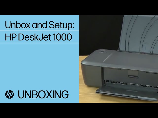 helt seriøst Slud krave Unboxing and Setting Up the HP Deskjet 1000 Printer | HP - YouTube