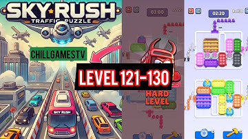 Sky Rush : Traffic Puzzle Level 121-130 Walkthrough