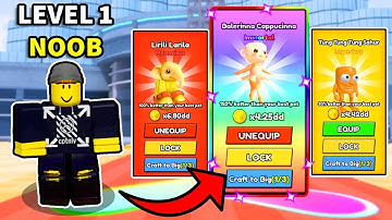 Starting Over as NOOB with OP PETS in Roblox Climb and Jump Tower!