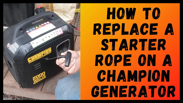 Easy Generator Pull Cord Repair: Replace Broken Rope in Minutes