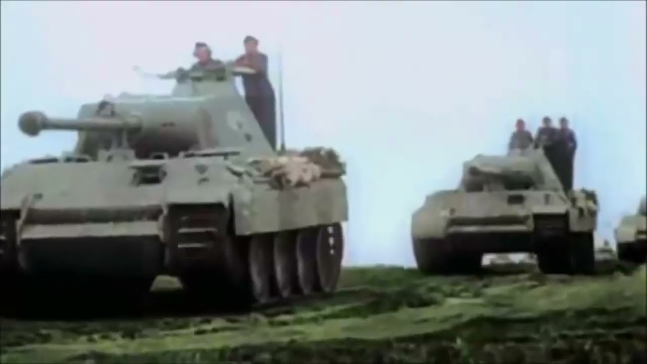 WW2 War Footage || German Panthers in action