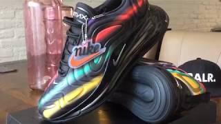 nike air max 720 neon black