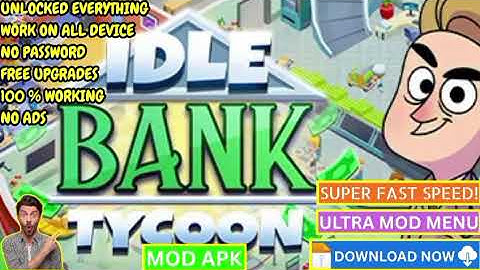 💸 Idle Bank Tycoon Mod APK | Unlimited Money & Gems | Latest Version
