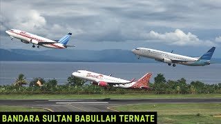 Plane Spotting Bandara Sultan Babullah Ternate, Nonton Pesawat Terbang Saat Take Off dan Landing
