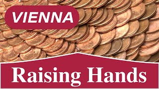 RAISING HANDS Sculpture VIENNA AUSTRIA 🇦🇹 Walking Tour April 2022 - 4K