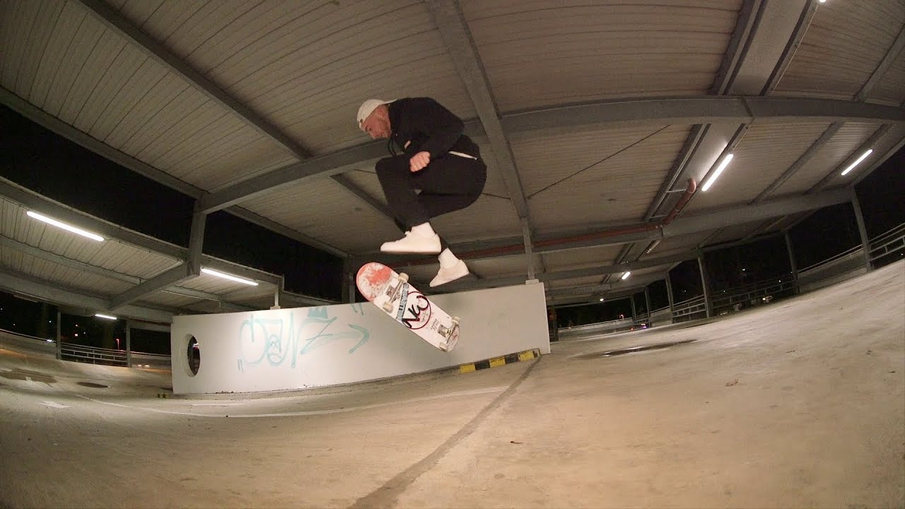 Parking Garage Skate Session with Matthias Ebeling