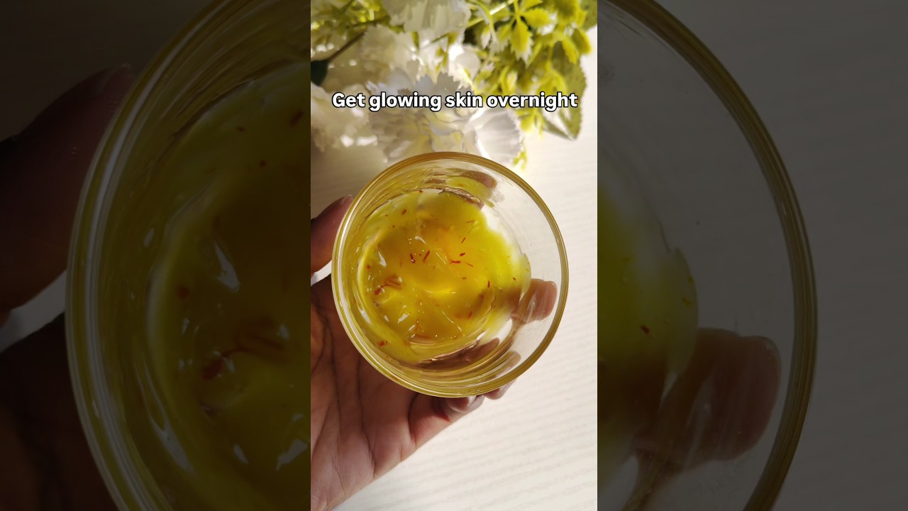 overnight saffron gel mask for soft glowing skin 
