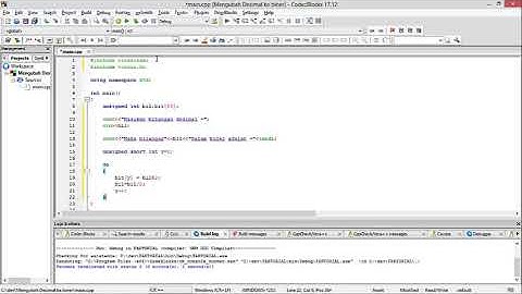 Program mengubah desimal ke biner C++