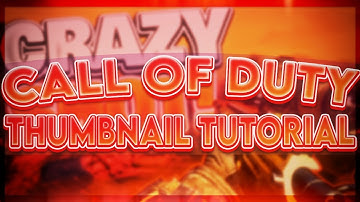 How to make an EYE-CATCHING Call of Duty thumbnail in Photopea!