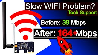 Fixing a slow wifi adapter, TP Link PCIe WiFi Card AC600, tech support tutorial screenshot 5