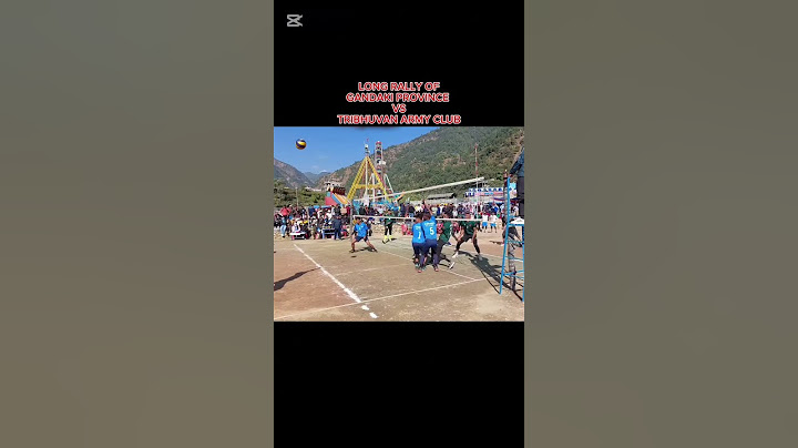 LONG RALLY OF GANDAKI PROVINCE VS TRIBHUVAN ARMY CLUB🏐#sportsequipment #volleyball #spikeinvolleybal