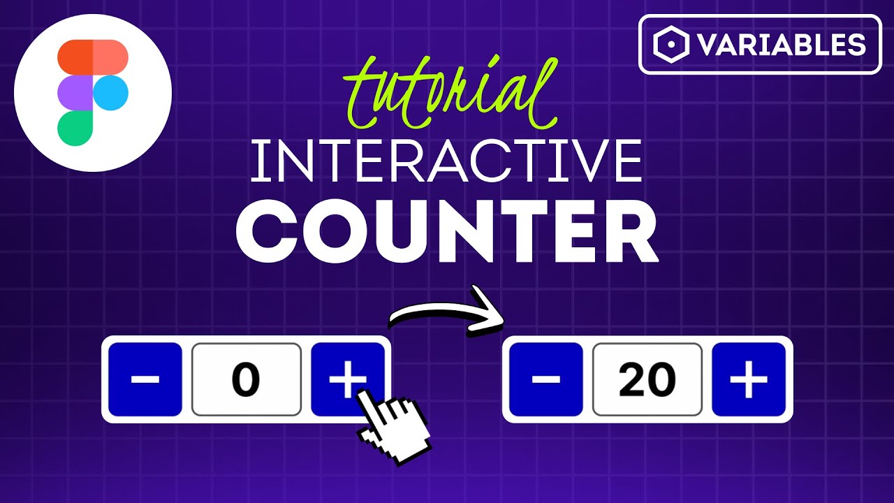 Interactive Counter with Variables | Figma Tutorial - YouTube