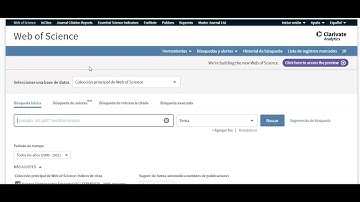 Video Guía Web of Science