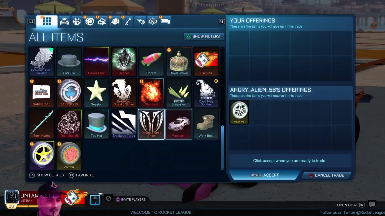 PS4 - ROCKET LEAGUE with THE FAT RACOON == UNTAMED_NL