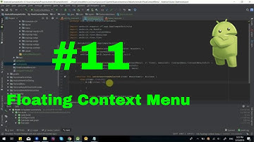 #11 How to create a floating context menu - Kotlin Android for beginners