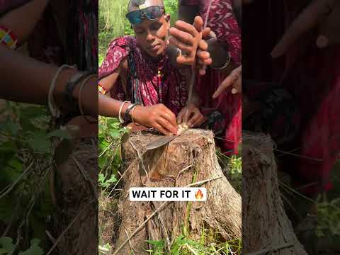 HOW THE MAASAI START FIRES Maasai Travel Viral