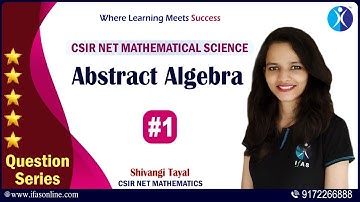 CSIR NET MATHEMATICS | PYQs | Abstract Algebra #1