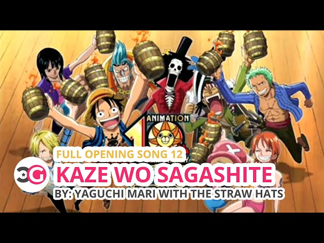 [HD] One Piece Full OP 12 - Kaze wo Sagashite + Romaji Lyrics class=