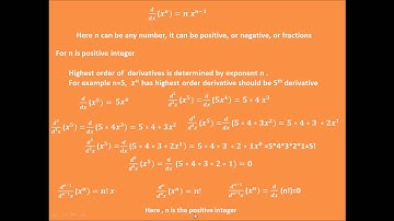 High order derivatives in exponential functions