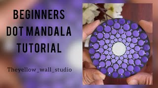 BEGINNERS DOT MANDALA | Dot Mandala Art | Dot painting | Mandala art for beginners #mandala #dotart