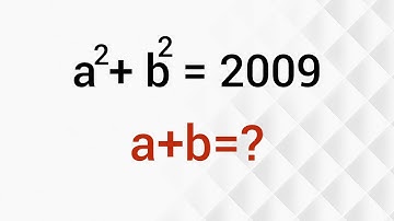 France l can you solve this? l Math Olympiad Problem l Find a+b=?