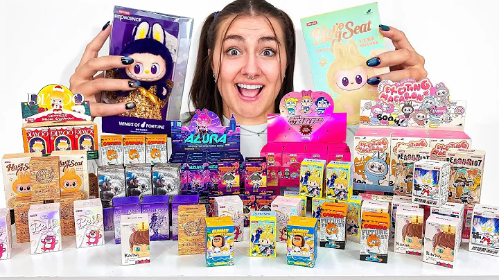 Unboxing 100 Mystery POP MARTS!  #Labubu #POPMART
