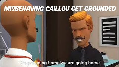 Misbehaving Caillou Get grounded | animated story | 3d short animation