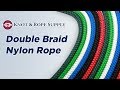 Double braid nylon rope at knot  rope supply
