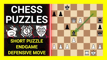 Chess Puzzles to Practice. Themes: Short puzzle, Endgame, Defensive move. Learn Chess